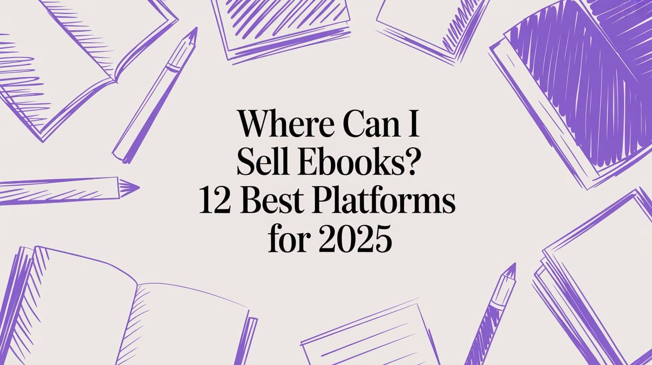 Where Can I Sell Ebooks? 12 Best Platforms for 2025