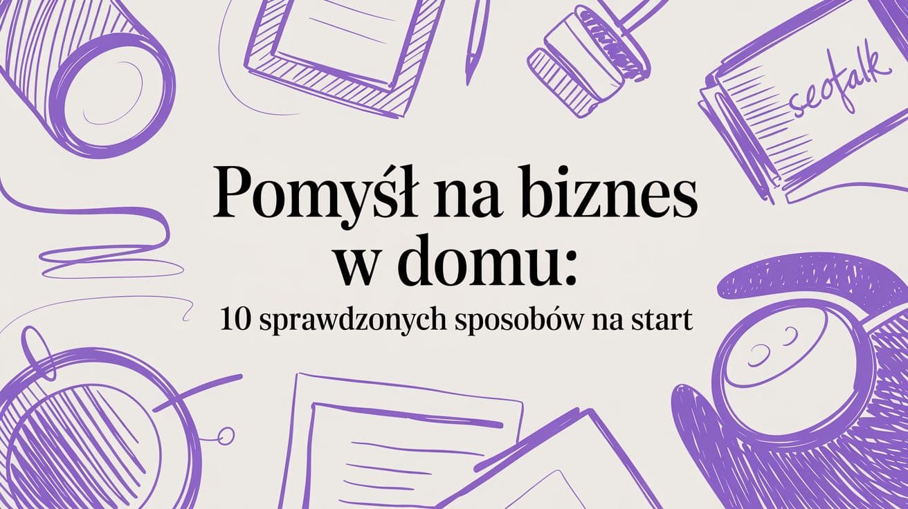 Poznaj pomysł na biznes w domu i 10 sprawdzonych sposobów na rozpoczęcie działalności oraz osiągnięcie sukcesu w 2025 roku.