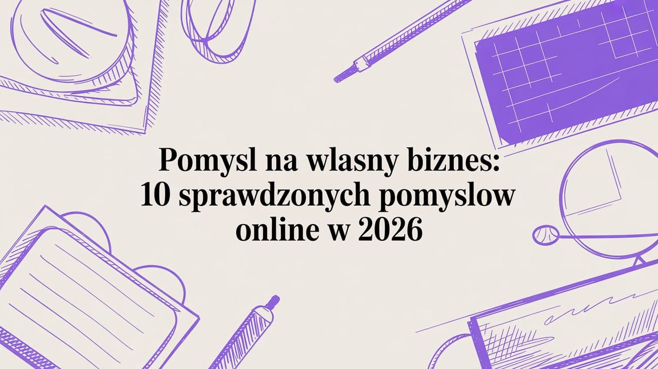 Szukasz pomysl na wlasny biznes? Odkryj 10 sprawdzonych strategii online na 2026 i zacznij zarabiać szybciej.