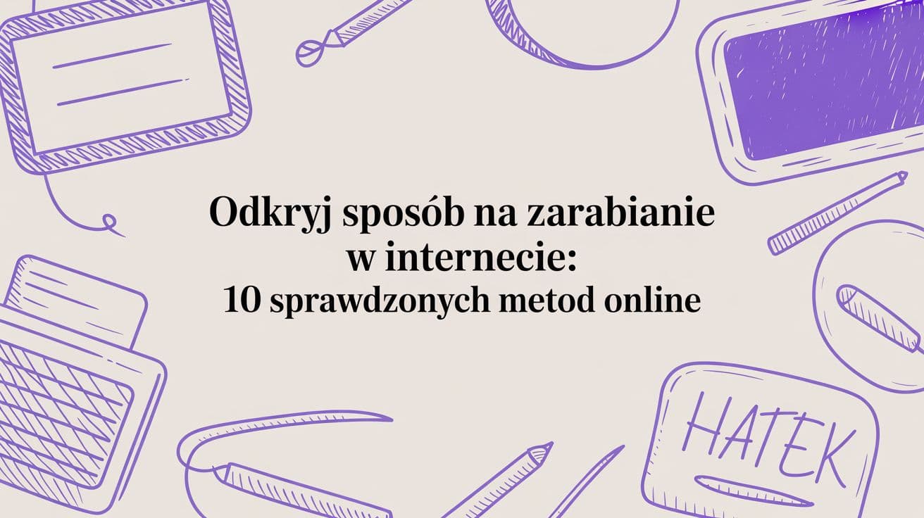 Poznaj sposób na zarabianie w internecie i odkryj sprawdzony zestaw metod online, które pomogą Ci zacząć zarabiać szybciej i łatwiej.