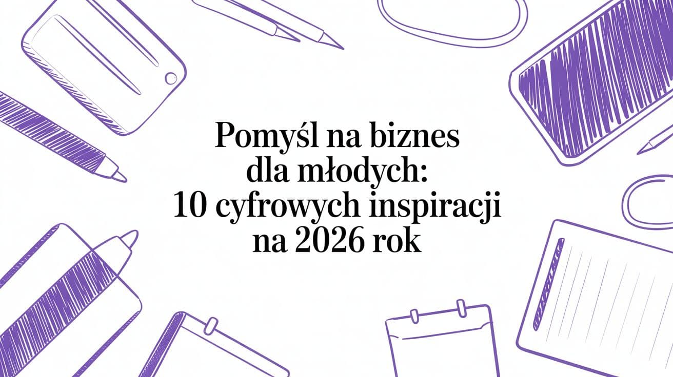 Poznaj pomysł na biznes dla młodych dzięki 10 cyfrowych inspiracji na 2026 rok. Kliknij, by dowiedzieć się, które pomysły przyniosą sukces.