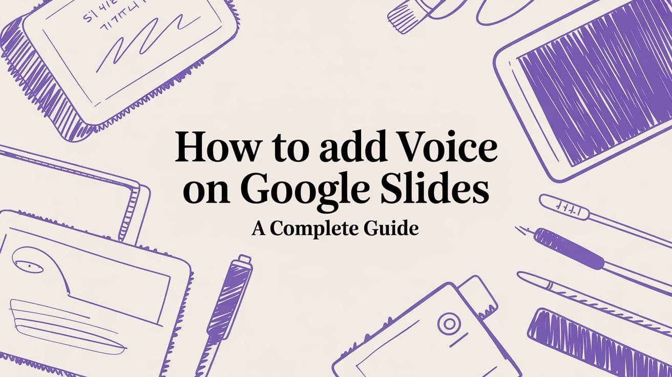 How to Add Voice on Google Slides: A Complete Guide for 2026