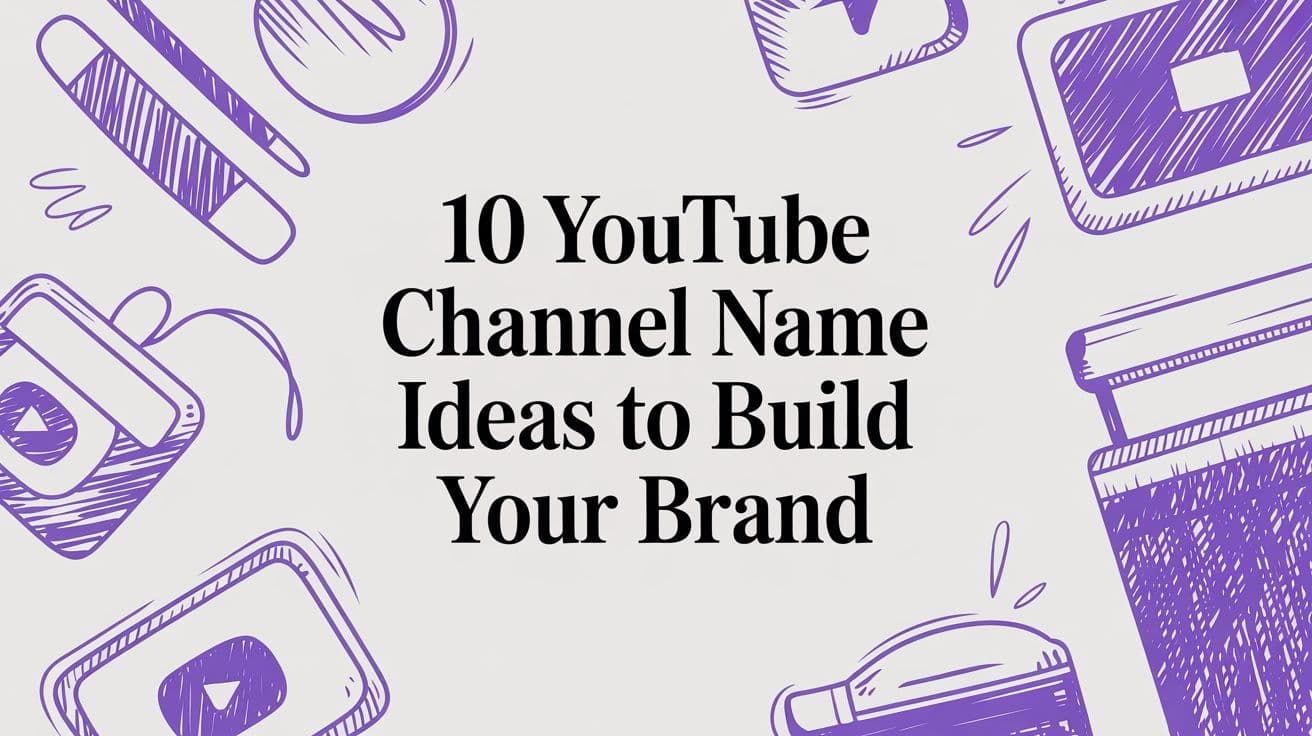 10 YouTube Channel Name Ideas to Build Your Brand