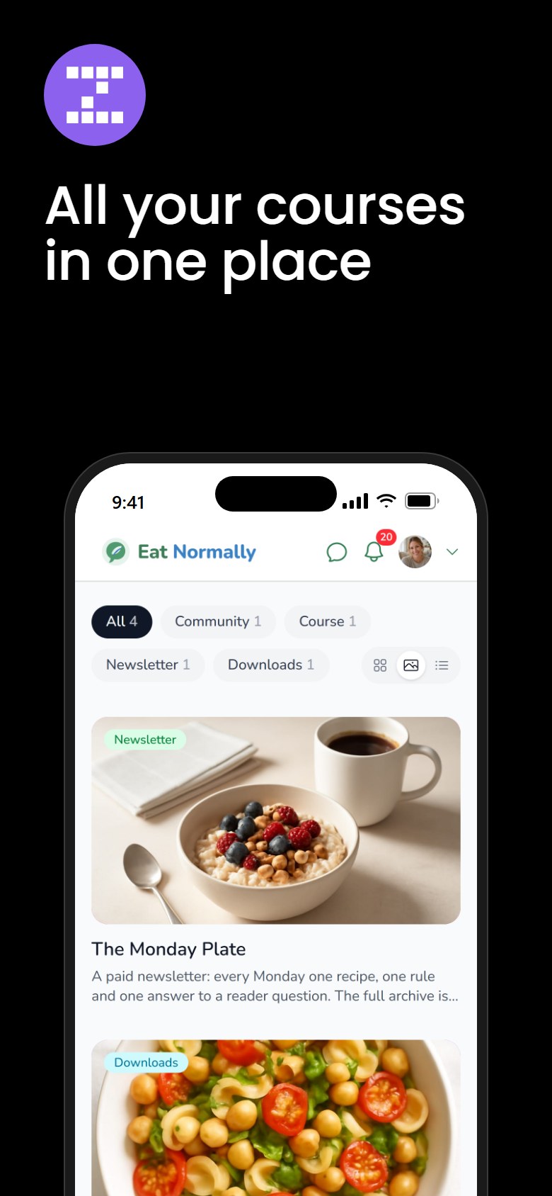 Zanfia app: all your courses in one place